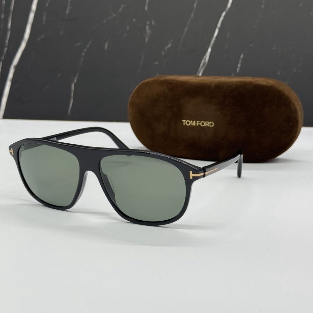 NEW TOM FORD TF1027 01R POLARIZED MEN SUNGLASSES TOM FORD PRESCOTT FT1027/S 01R